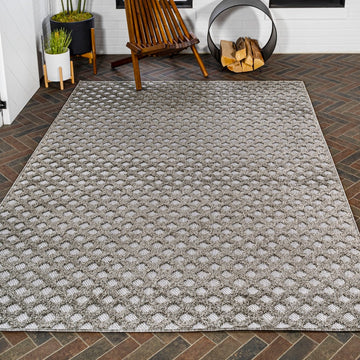 Rabat High-low Pile Mini-diamond Trellis Area Rug